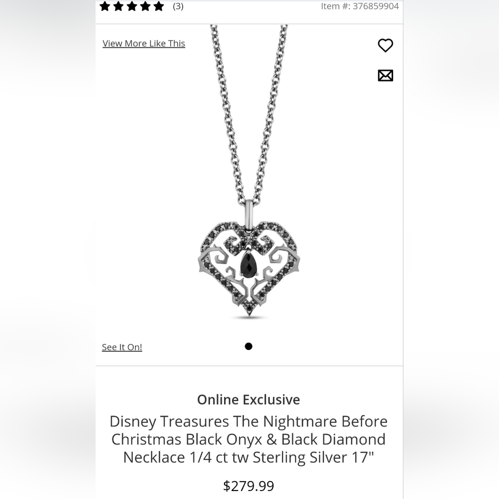 Nightmare Before Christmas Necklace
